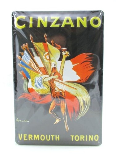 Blechschild cinzano aperitif - cinzano,