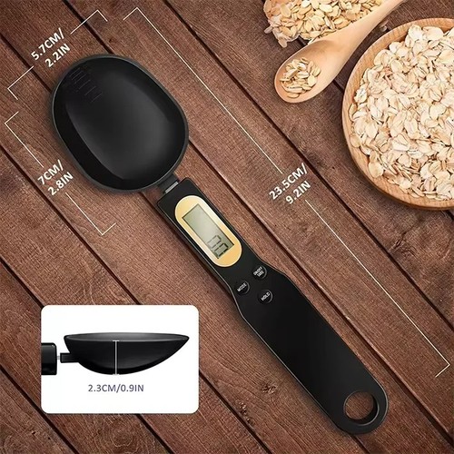 Messlöffel 500g schwarz - 0,1-500g,