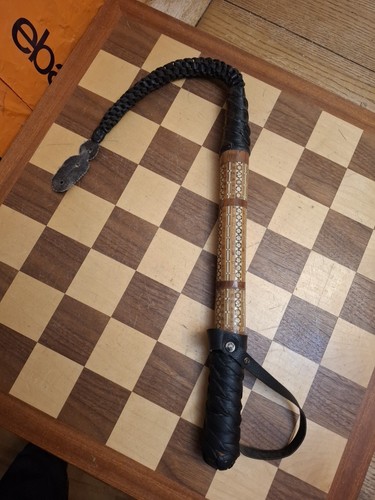 Vintage leder geflochtener - vintage,