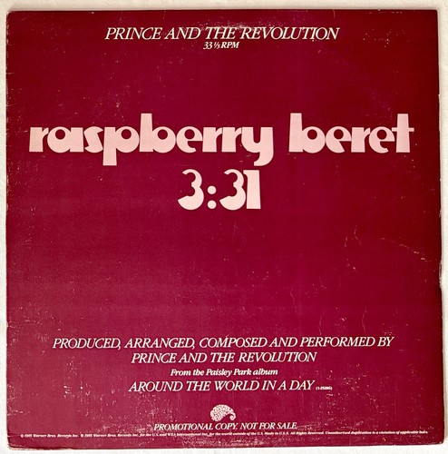 Prince raspberry beret rare - -raspberry, beret-
