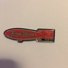 König Pilsener Zeppelin Luftschiff Tour '97 Bier Brauerei Pin !!