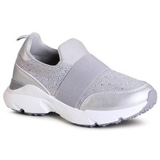 Damen Plateau Sneaker Glitzer