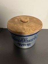 Steingut Topf mit Deckel für