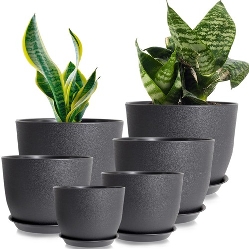 Blumentopf set 6er kunststoff - blumentopf,