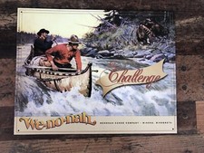 Wenonah Canoe Blechschild ca. 32cm x 40cm Minnesota (USA, selten, Rarität)