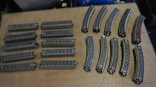 H0 Märklin PAKET M Gleis 50x Gerade + 50x Gebogene Gleise gebraucht 100 Stück