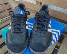 ADIDAS SAMBA OG Herren Schuhe Leder Schwarz Weiß Unisex 43 1/3 ungetragen, Neu!