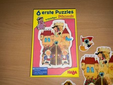 Haba, 6 erste Puzzle+ Holzfigur Prinzessin, wie neu, unbespielt
