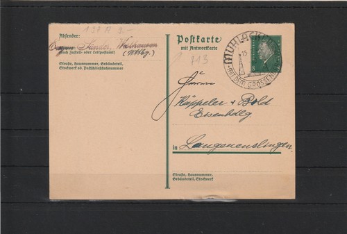 Deutsches reich ganzsache - reich,
