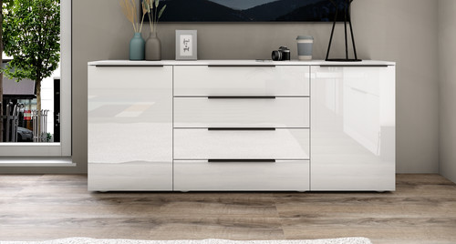 Sideboard 166 weiß - sideboard,
