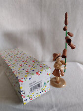 Erzgebirge Blank Blumenkind Glockenblume ca. 13 cm; Vitrinenstück,OVP