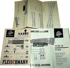 HO Fleischmann Konvolut Betriebsanleitung E Weiche 1724 A 1725 Kreuzung Vario
