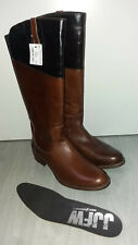 JJFW Stiefel Reitstiefel XW Wadenweite Biker NEU Gr. 44 cognac / schwarz Leder