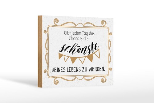 Holzschild gib jeden - holzschild, tag