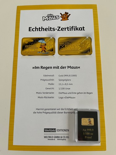 100 goldbarren 999 9 - 1/100,