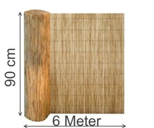Schilfmatte 90 cm x 600 cm Schilfrohrmatte Bambus-Sichtschutz Balkon Garten Zaun