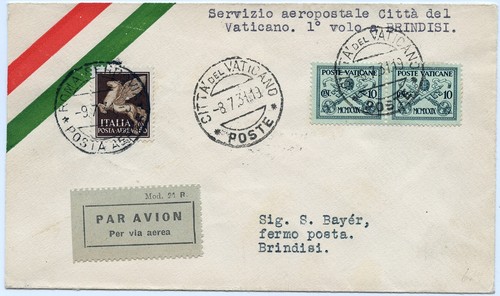 Vatikan 1931 first flight - vatikan,