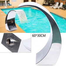 Edelstahl Pool Fontäne Schwallbrause Springbrunnen Schwalldusche Pool Wasserfall