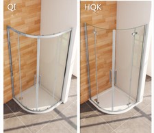 Duschkabine Viertelkreis Eckdusche Duschabtrennung Runddusche 80x80cm 90x90cm