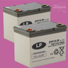 2 Stck AGM-GEL Batterien Akkus 12V 39Ah statt 36Ah für Meyra Cityliner 410