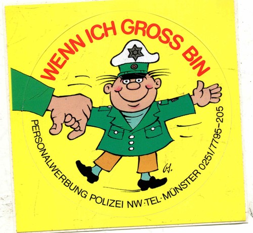 Bundespolizei werbeaufkleber - bundespolizei,