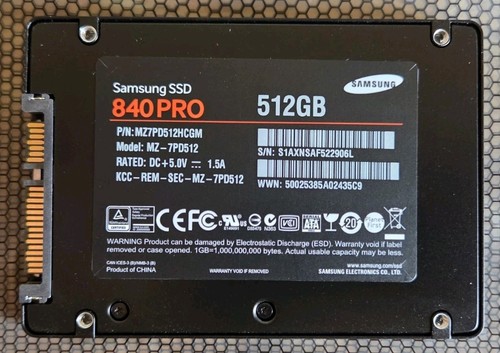 Samsung 840 pro 512gb 2 - 840, 2,5