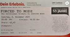 2 Tickets Forced to Mode 06.12.25 Stadthalle Cottbus, Hardtickets