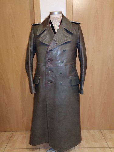Uniform ledermantel offizier - ledermantel,