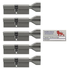 5x Knaufzylinder 90 mm 45/45