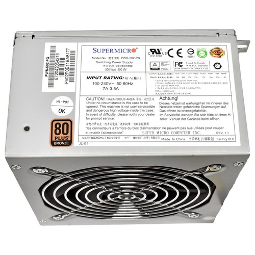 Supermicro 500w atx pws - 500w,