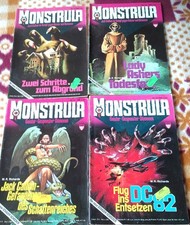 4 Monstrula Gruselromanhefte Nr. 13, 19, 28 und 33 Kelter Verlag