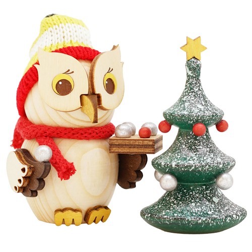 Holzfigur mini eule - holzfigur, mini-eule