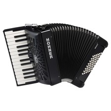 Hohner Bravo II 48 black silent key - akustisches Akkordeon