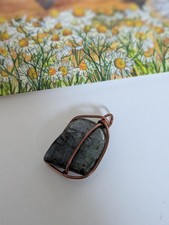 Labradorit Halbedelstein Anhänger Kupfer Draht Halskette