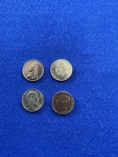 4 vergoldete Half Sovereigns
