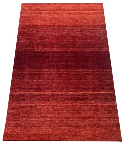 Terrakotta teppich 100 wolle - terrakotta, 100%