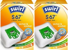 2 Pakete Swirl Staubsaugerbeutel S67 / S 67 AirSpace für Siemens / Bosch  Typ: G