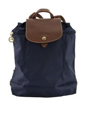 Longchamp Damen Le Pliage Rucksack Backpack Canvas Marine Navy Dunkelblau