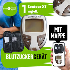 Blutzucker-Messgerät Contour XT mg/dl  Top Preis | Gerät mit Tasche