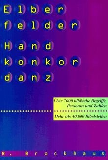 Elberfelder handkonkordanz - elberfelder,