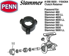 Penn - Ersatzteil # 098 5600 Clutch Retainer Slammer 460/560, 4600/5600 LL