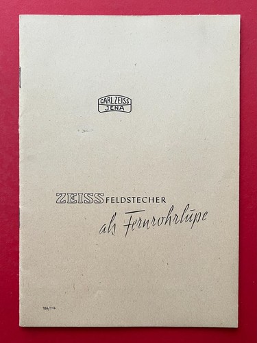 Ddr broschüre veb - ddr, zeiss