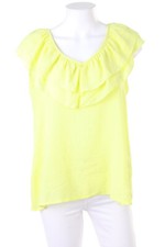 zebra Volant-Bluse M gelb