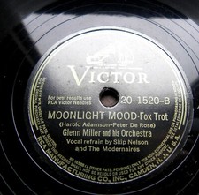 0084/ GLENN MILLER-Moonlight mood-Moonlight becomes you 1943 - 78rpm Schellack