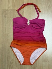 Lauren  Ralph Lauren * Badeanzug * Gr. 42 (14) *  pink-orange