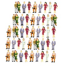 100Stk 1/100 H0 ModellFiguren Sitzende Fahrgäste Figuren Modelleisenbahn Zubehör