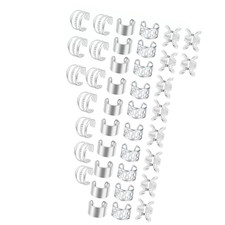 Zopfspangen, Haaranhänger, Haarspangen, Ringe