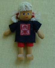  Anne Krebs Holz Püppchen, für Puppenhaus, Puppenstube Erzgebirge, nie bespielt