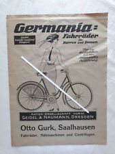 Germania Fahrrad Werbung von Seidel & Naumann