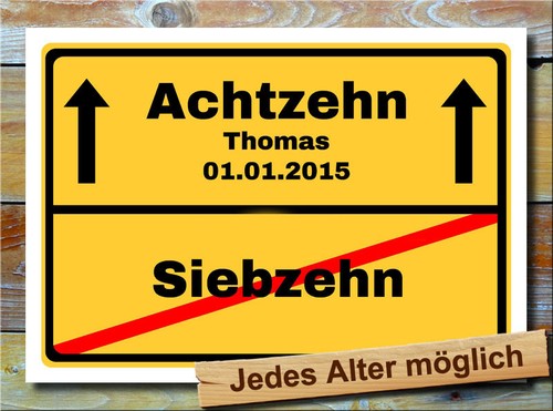 Ortsschild geburtstag bild - geburtstag,